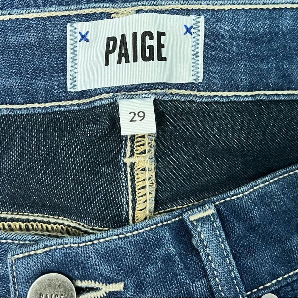 Paige Hoxton Ankle High Rise Dark Denim Jeans Size 29 - Picture 4 of 6